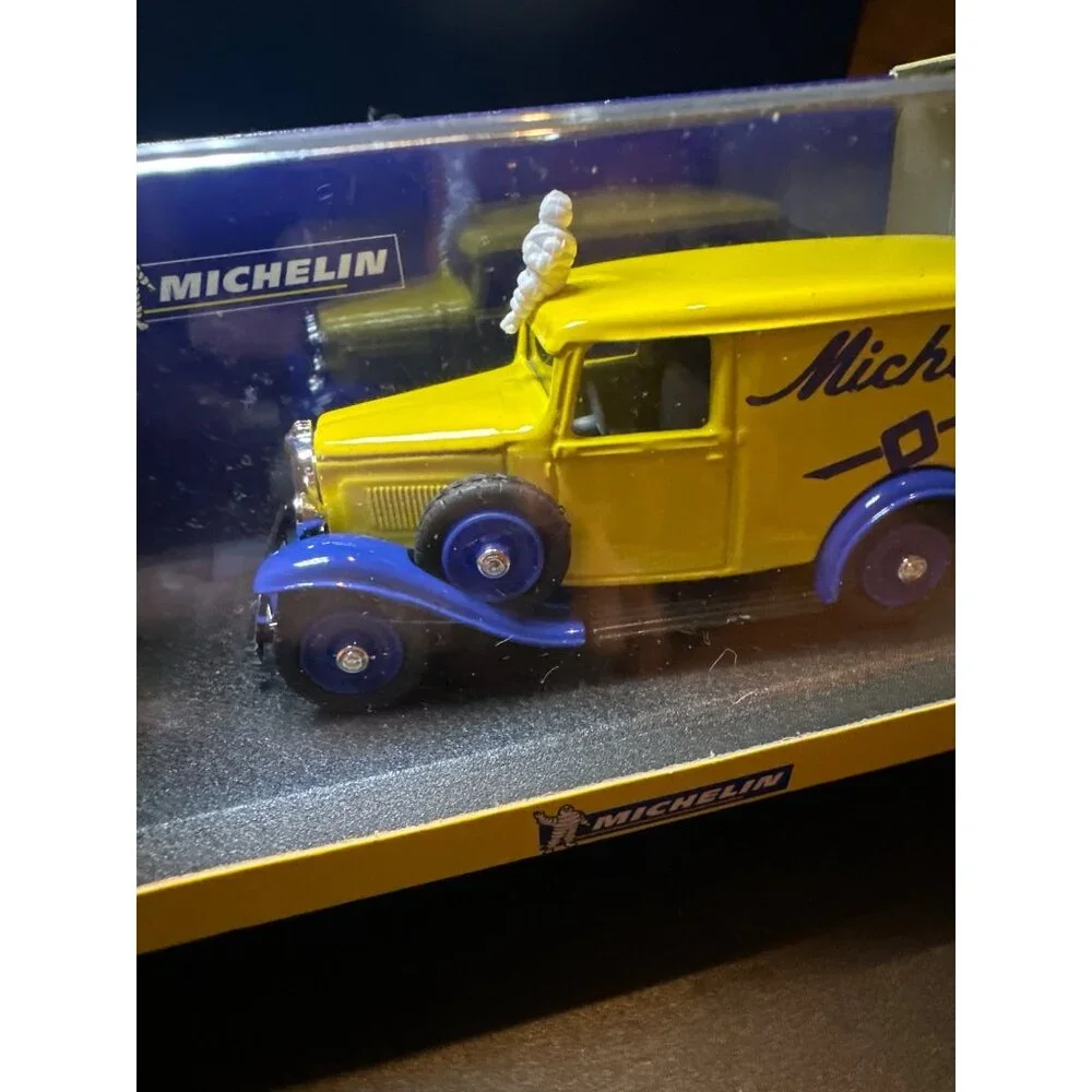 Eligor 1/43 Michelin Citroen 500 KG Model‎ Car Yellow Blue Die-Cast Display Box